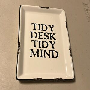 Pier, one trinket dish, tidy desk, tidy mind have by the bed excellent condition